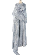 Abstract Printed Chiffon Jumpsuit Ensemble Jumpsuit arcadeshops.com