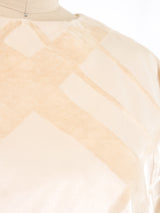 Windowpane Flocked Velvet Top Top arcadeshops.com