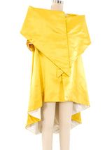 Gold Satin Opera Coat Jacket arcadeshops.com