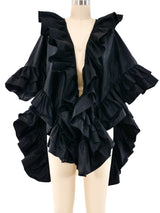 Victor Costa Ruffled Shawl Jacket arcadeshops.com