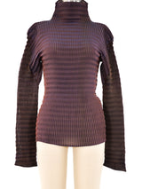Issey Miyake Corrugated Plisse Top Top arcadeshops.com