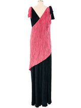 Mary McFadden Layered Plisse Dress Dress arcadeshops.com