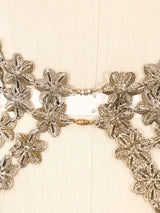 Floral Chainmail Halter Top Top arcadeshops.com