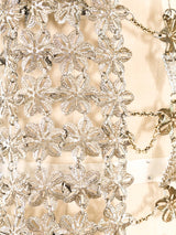 Floral Chainmail Halter Top Top arcadeshops.com