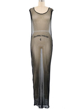 Mesh Tank Maxi Dress Dress arcadeshops.com