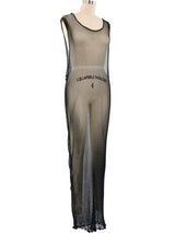 Mesh Tank Maxi Dress Dress arcadeshops.com
