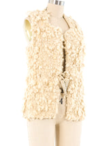 Ivory Hand Knit Vest Jacket arcadeshops.com