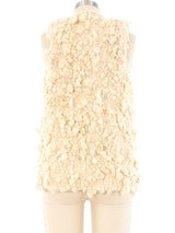 Ivory Hand Knit Vest Jacket arcadeshops.com