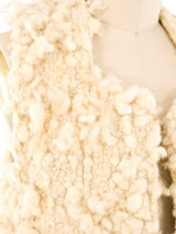 Ivory Hand Knit Vest Jacket arcadeshops.com