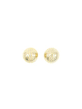 Ribbed Dome Earrings Accessory arcadeshops.com