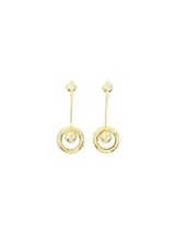 Goldtone Orb Drop Earrings Accessory arcadeshops.com