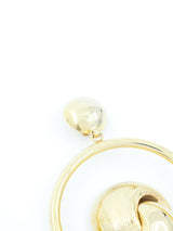 Oversized Knotted Door Knocker Earrings Accessory arcadeshops.com