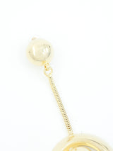 Goldtone Orb Drop Earrings Accessory arcadeshops.com