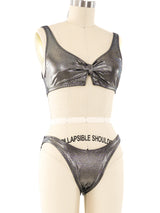 Pierre Cardin Gunmetal Bikini Suit arcadeshops.com