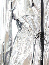 Paco Rabanne Metallic Silver Parka Jacket arcadeshops.com
