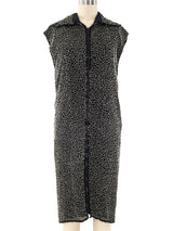 Bead Embellished Sleeveless Dress Jacket arcadeshops.com