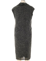 Bead Embellished Sleeveless Dress Jacket arcadeshops.com