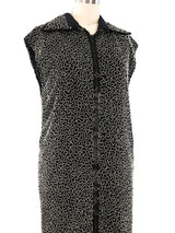 Bead Embellished Sleeveless Dress Jacket arcadeshops.com