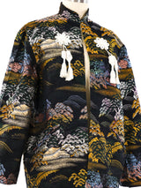 Pagoda Motif Brocade Jacket Jacket arcadeshops.com