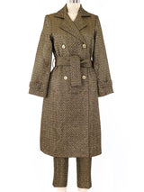Metallic Herringbone Brocade Suit Suit arcadeshops.com