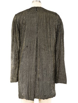 Krizia Metallic Gold Mosaic Jacket Jacket arcadeshops.com