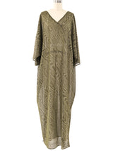 Gold Moire Caftan Dress arcadeshops.com