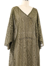 Gold Moire Caftan Dress arcadeshops.com