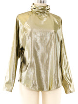 Fredericks of Hollywood Lamé Blouse Top arcadeshops.com