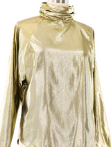 Fredericks of Hollywood Lamé Blouse Top arcadeshops.com