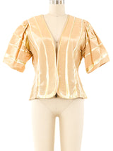 Terry and Toni Gold Painted Short Sleeve Jacket Jacket arcadeshops.com