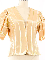 Terry and Toni Gold Painted Short Sleeve Jacket Jacket arcadeshops.com