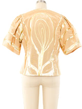 Terry and Toni Gold Painted Short Sleeve Jacket Jacket arcadeshops.com