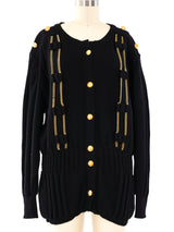 Givenchy Chain Embellished Cardigan Jacket arcadeshops.com