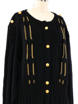 Givenchy Chain Embellished Cardigan Jacket arcadeshops.com