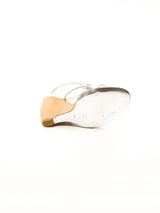 Silver Disc Wedge Sandal, 36 Accessory arcadeshops.com
