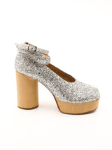 Maison Margiela Glitter Tabi Platforms, 39 Accessory arcadeshops.com