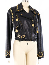 Moschino Live To Love Motorcycle Jacket Jacket arcadeshops.com