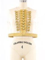 Paco Rabanne PVC Military Vest Jacket arcadeshops.com