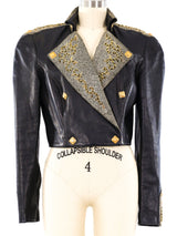 North Beach Leather Embellished Motorcycle Jacket Jacket arcadeshops.com