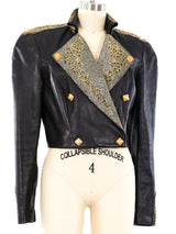 North Beach Leather Embellished Motorcycle Jacket Jacket arcadeshops.com