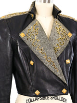 North Beach Leather Embellished Motorcycle Jacket Jacket arcadeshops.com