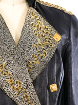North Beach Leather Embellished Motorcycle Jacket Jacket arcadeshops.com
