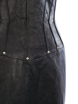 Thierry Mugler Studded Leather Dress Dress arcadeshops.com