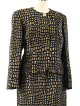 Gianni Versace Istante Brocade Skirt Suit Suit arcadeshops.com