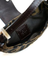 Fendi Zucca Print Micro Mini Croissant Bag Accessory arcadeshops.com