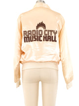 1970's Radio City Music Hall Satin Souvenir Jacket Jacket arcadeshops.com