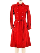 Loewe Brick Suede Trench Coat Outerwear arcadeshops.com