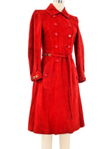 Loewe Brick Suede Trench Coat Outerwear arcadeshops.com