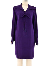 Yves Saint Laurent Violet Crepe Dress Dress arcadeshops.com