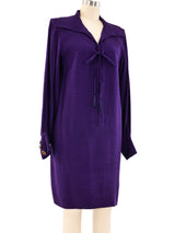 Yves Saint Laurent Violet Crepe Dress Dress arcadeshops.com